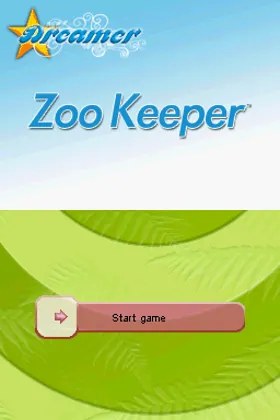 Dreamer Series - Zoo Keeper (USA) (En,Fr,De,Es,It) screen shot title